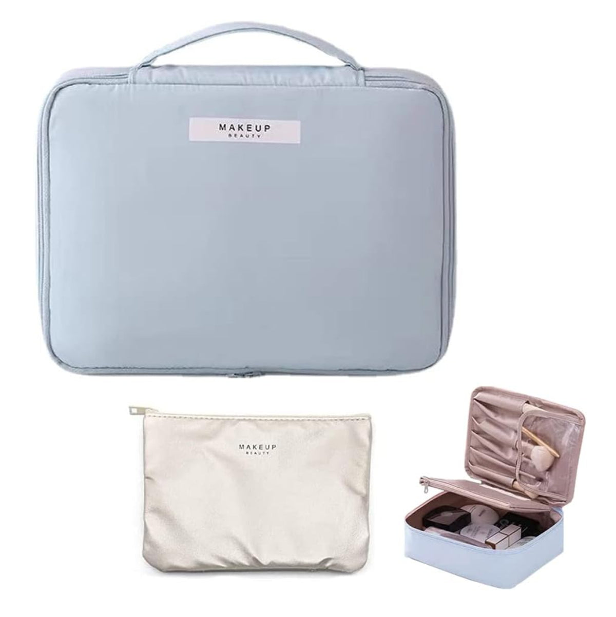 Cosmetiquera Viaje Bolso Maquillaje 2en1